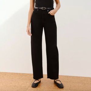 NWT Everlane The Way High Jean Womens Size 27 Long Coal Black Denim